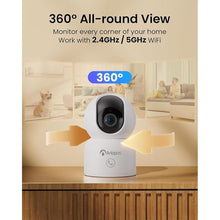 Load image into Gallery viewer, Anlapus 2MP Home Security Indoor Camera, C518 1080p Pan/Tilt WiFi Camera, 2.4/5 GHz 360° Wireless Plug-in Camera, Motion Detection, One-Touch Call, Auto Tracking, Night Vision (SD Card Not Include)
