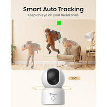 Load image into Gallery viewer, Anlapus 2MP Home Security Indoor Camera, C518 1080p Pan/Tilt WiFi Camera, 2.4/5 GHz 360° Wireless Plug-in Camera, Motion Detection, One-Touch Call, Auto Tracking, Night Vision (SD Card Not Include)
