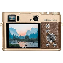 Load image into Gallery viewer, Minolta MND70 Retro 48 MP Autofocus Digital Camera with 5K Ultra HD Video, Rear Selfie Lens &amp; WiFi, Gold
