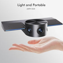 Load image into Gallery viewer, Panoramic 180° Video Camera, Immersive Video Conference Experience, both Overall and Speakers’ Close-up view, 1080P Webcam for Huddle Room and Homebased Office, Plug and Play with Micro SD Card Slot
