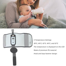 Load image into Gallery viewer, SENECESLI Bottle Warmer, Portable Baby Bottle Warmer for Breastmilk or Formula, 5 Level Accurate Temperature Control, USB Powered Fast Heating Baby Milk Warmer with LCD Dsplay
