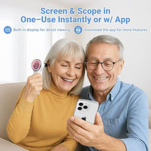Load image into Gallery viewer, ScopeAround Otoscope with Light, Digital Otoscope w/1.85in IPS Screen, 720p HD Ear Wax Removal Tool Camera, Video Otoscope Ear Camera with 6 LED Lights, Compatible with Android/iPhone
