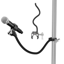 Load image into Gallery viewer, Mippko Gooseneck Microphone Stand,19.69" Flexible Adjustable Arm Super Crab Clamp Mic Clip 3/8"-16 to 5/8"-27 Adapter Mount,Compatible with Shure/Fifine / AT2020 / Pyle/Blue Snowball/Razer

