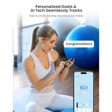 Load image into Gallery viewer, WATERH Smart Water Bottle with Reminder to Drink Water, 24oz BPA-Free Stainless Steel Vacuum Insulated Water Bottle, Wide Mouth Water Tracker Bottle with APP, Ideal for Gift - Blue
