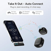 Load image into Gallery viewer, AIRHUG Wireless Lavalier Microphone for iPhone/Android/PC, 60H Battery, 48KHz 24Bit, Plug-Play Lightning/USB-C, 3 Recording Modes, AI Noise Cancellation, Lapel Mic for Vlog, YouTube, Interview
