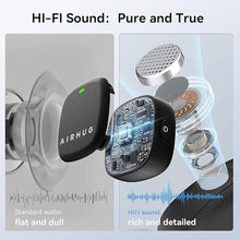 Load image into Gallery viewer, AIRHUG Wireless Lavalier Microphone for iPhone/Android/PC, 60H Battery, 48KHz 24Bit, Plug-Play Lightning/USB-C, 3 Recording Modes, AI Noise Cancellation, Lapel Mic for Vlog, YouTube, Interview

