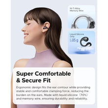 Load image into Gallery viewer, SoundPEATS PearlClip Pro Ear Ultra Open Ear Earbuds Wireless Headphones Bluetooth 5.4 Earphones Clip On Ear Buds with Mic, IPX5 Waterproof, 24 Hrs Play for Running Cycling Fitness
