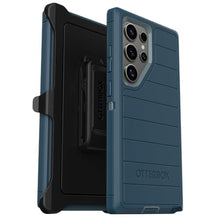 Load image into Gallery viewer, OtterBox Samsung Galaxy S24 Ultra (Only) - Defender Series Case - Manoeuvre (Blue) - Screenless - Rugged &amp; Durable - with Port Protection - Holster Clip Included - Microbial Defense Protection
