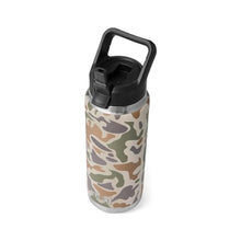 Load image into Gallery viewer, YETI Rambler 26 oz Stainless Steel Bottle Tan Camo | Vacuum Insulated, with Straw Cap
