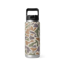 Load image into Gallery viewer, YETI Rambler 26 oz Stainless Steel Bottle Tan Camo | Vacuum Insulated, with Straw Cap

