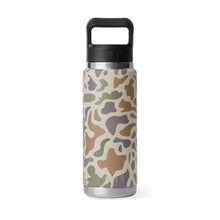 Load image into Gallery viewer, YETI Rambler 26 oz Stainless Steel Bottle Tan Camo | Vacuum Insulated, with Straw Cap
