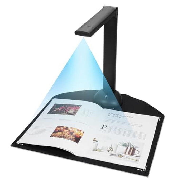 SHUAIGUO Document Camera Book Scanner A3 A4 Size with LED Fill Light HD 16 Mega-pixels High Speed Scanning Support Multi-Language OCR Software USB Port Compatible with Windows for ID Cards Passport Bo