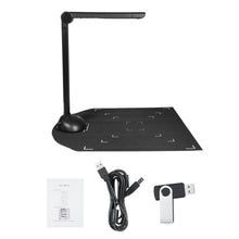 Load image into Gallery viewer, SHUAIGUO Document Camera Book Scanner A3 A4 Size with LED Fill Light HD 16 Mega-pixels High Speed Scanning Support Multi-Language OCR Software USB Port Compatible with Windows for ID Cards Passport Bo
