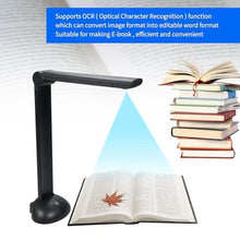 Load image into Gallery viewer, SHUAIGUO Document Camera Book Scanner A3 A4 Size with LED Fill Light HD 16 Mega-pixels High Speed Scanning Support Multi-Language OCR Software USB Port Compatible with Windows for ID Cards Passport Bo
