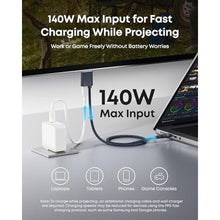 Load image into Gallery viewer, Anker Nano USB C to HDMI Cable Adapter with 140W PD Fast Charging Port, 4K@60Hz,Sustainable with Advanced Shielding, Thunderbolt 5/4/3 Compatible, for MacBook, iPhone, HD TV (6FT,Black)
