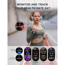Load image into Gallery viewer, Smart Watch with Earbuds 2 in 1 Earphone &amp; Bluetooth Watch With Answer/Make Call 1.43&quot; Touch Screen Fitness Watch 100+ Sport Mode Fitness Tracker Heart Rate/Sleep/Spo2/Steps Monitor for Android iPhone
