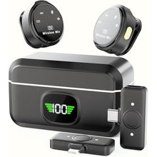 Load image into Gallery viewer, Lavalier Wireless Microphone for iPhone/Camera/PC/Laptop,Lightning/USB-C/Plug,Ultra-Low Latency,360° HD Recording,Intelligent Noise Reduction, Suitable for Video Recording and Streaming
