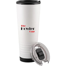 Load image into Gallery viewer, 23 oz Fun Tumbler, Insulated Water Bottle, Cold Coffee Mug with Lid | Perfect for Game Day, Stadium Seats, Tailgates | Custom Loud Horn Cup,Sports Fan Cheer (Pearl White)
