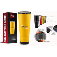 Load image into Gallery viewer, 23 oz Fun Tumbler, Insulated Water Bottle, Cold Coffee Mug with Lid | Perfect for Game Day, Stadium Seats, Tailgates | Custom Loud Horn Cup,Sports Fan Cheer (Summer Yellow)
