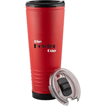 Load image into Gallery viewer, 23 oz Fun Tumbler, Insulated Water Bottle, Cold Coffee Mug with Lid | Perfect for Game Day, Stadium Seats, Tailgates | Custom Loud Horn Cup,Sports Fan Cheer (Hot Red)
