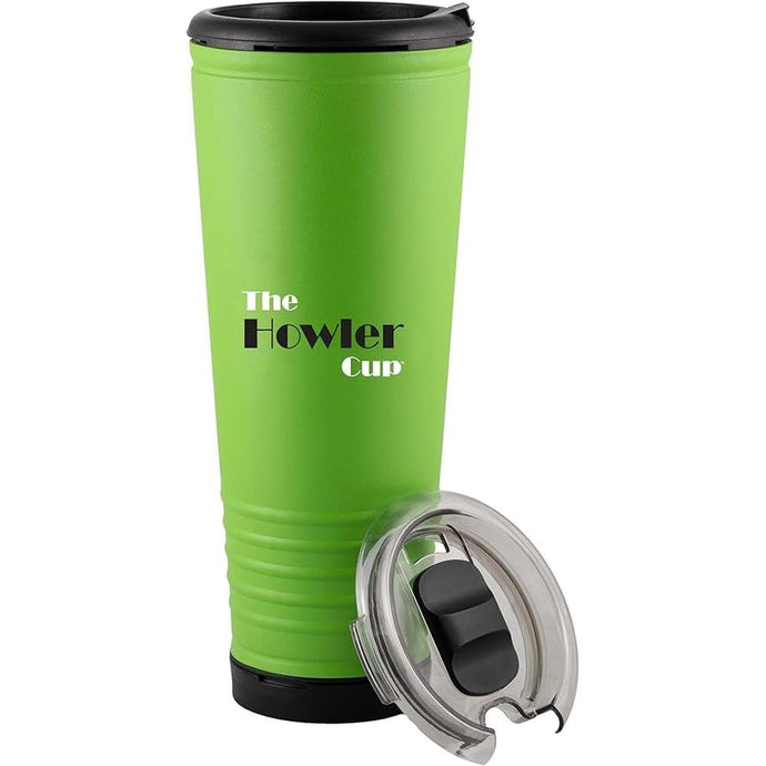 23 oz Fun Tumbler, Insulated Water Bottle, Cold Coffee Mug with Lid | Perfect for Game Day, Stadium Seats, Tailgates | Custom Loud Horn Cup,Sports Fan Cheer (Spring Green)