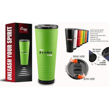 Load image into Gallery viewer, 23 oz Fun Tumbler, Insulated Water Bottle, Cold Coffee Mug with Lid | Perfect for Game Day, Stadium Seats, Tailgates | Custom Loud Horn Cup,Sports Fan Cheer (Spring Green)
