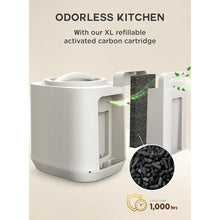 Load image into Gallery viewer, 4L COMPONOVA Electric Composter for Kitchen, Countertop Compost Bin, Smart Mill Composter Home Indoor Fertilizer Composter Machine Odorless, Turn Waste to Pre-Compost for Plants (White)
