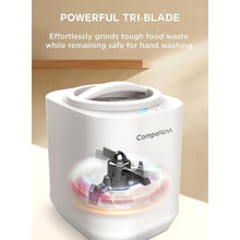 Load image into Gallery viewer, 4L COMPONOVA Electric Composter for Kitchen, Countertop Compost Bin, Smart Mill Composter Home Indoor Fertilizer Composter Machine Odorless, Turn Waste to Pre-Compost for Plants (White)

