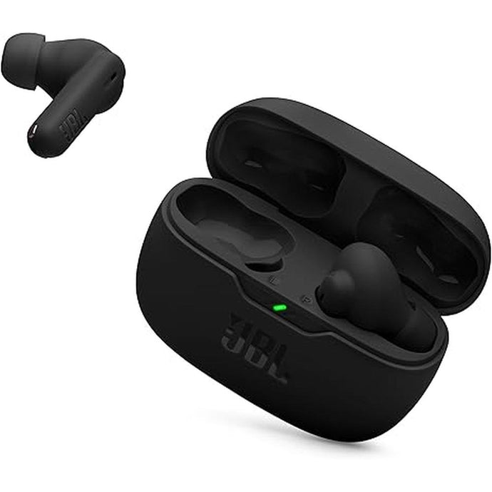 JBL Vibe Beam 2 - True Wireless Noise Cancelling Earbuds Pure Bass Sound & Smart Ambient Technology, 4mics for Crisp, Clear Calls, up to 40Hrs of Playback, IP54 Dust & Water Resistant (Black)