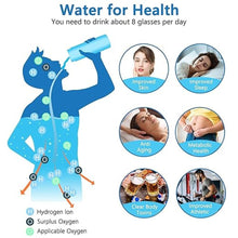Load image into Gallery viewer, 2 Pack Portable Rechargeable Hydrogen Water Bottle Generator [Gifts for Him Her], Water Machine for Home Travel Office Exercise (Silver)
