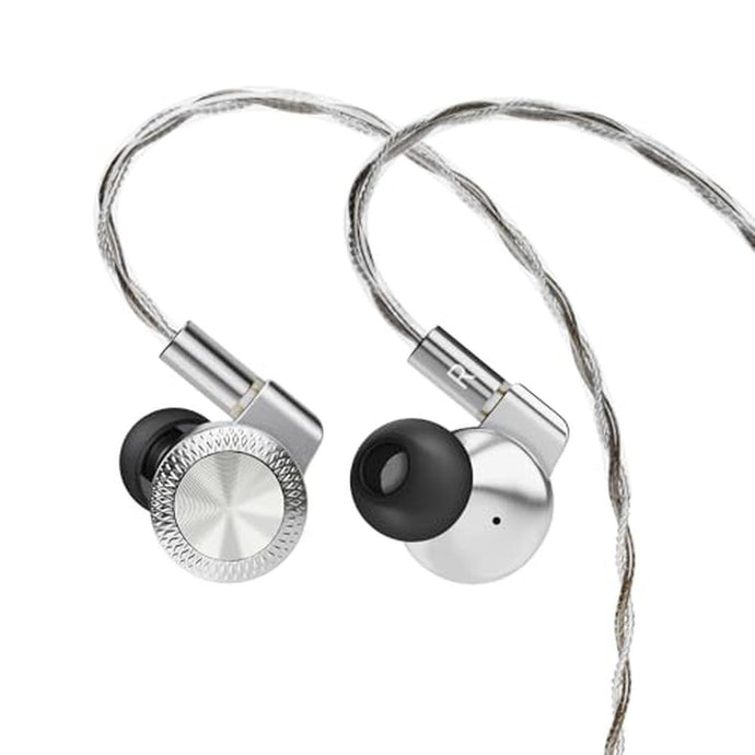 ARTTI T10 Pro in-Ear Monitor, Dual Magnetic Circuit 14.2mm Planner Driver HiFi IEM Earphones, Wired Gaming Earbud with Full Metal Housing, Detachable OFC Cable for Singer Musician Audiophile(Silver)