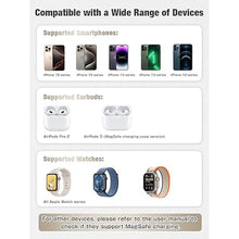 Load image into Gallery viewer, 3 in 1 Magnetic Wireless Charging Pad for iPhone 12-16 Series, Charging Pad for Multiple Devices Mag Safe Wireless Charger Pad for Apple Watch 9/8/7/6/5/4/3/2/SE &amp; AirPods 3/2/Pro(Silver)
