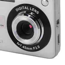 Load image into Gallery viewer, ZJchao 4K Digital Camera 48MP HD 2.7 Inch Screen 8X Zoom Autofocus Auto Beauty Anti Shake Travel Camera with Fill Light (Silver)
