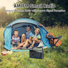 Load image into Gallery viewer, Goodes Portable AM/FM Radio with Best Reception - Battery Operated &amp; USB Powered Transistor Radio - Loud Speaker, Large Knob &amp; Headphone Jack - Perfect for Elderly, Home, Emergency, Gifts
