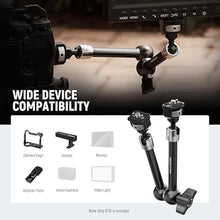 Load image into Gallery viewer, NEEWER 11" Articulating Magic Arm with 360° Ball Heads &amp; Locating Pins for ARRI, Camera Monitor Mount with 1/4" Screws for DSLR Action Camera Monitor Video Light Compatible with SmallRig Cage Rig,ST16
