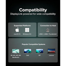 Load image into Gallery viewer, Plugable USB C to Quad HDMI 4K Adapter with 100W PD Pass-Though Power Delivery for Windows, Mac M1/M2/M3/M4, Thunderbolt, and USB-C Laptops | TAA, DisplayLink Pro, Driver Required (USBC-7400H4)
