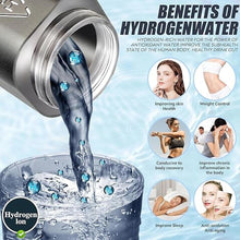 Load image into Gallery viewer, Hydrogen Water Bottle Generator Up to 8000PPB with SPE &amp; PEM, 2 Modes Rechargeable Portable 3-in-1 Multifunctional Water Ionizer with LED, Perfect for Office, Home, Gym
