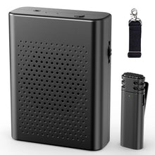Load image into Gallery viewer, Wireless Voice Amplifier with Wireless Lavalier Lapel Microphone, PA System, Portable Speaker and Cordless Omnidirectional Condenser Recording Mic for Teacher, Streaming,Classroom,Speech, Meeting,Yoga
