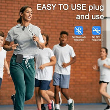 Load image into Gallery viewer, Wireless Voice Amplifier with Wireless Lavalier Lapel Microphone, PA System, Portable Speaker and Cordless Omnidirectional Condenser Recording Mic for Teacher, Streaming,Classroom,Speech, Meeting,Yoga
