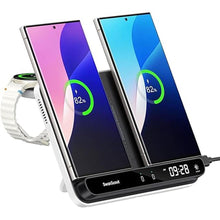Load image into Gallery viewer, Charging Station for Samsung Watch, Dual Wireless Charger for Samsung S25 Ultra/S25+/S25/S24/S23/S22/S21/Z Flip/Z Fold, for Galaxy Watch 7/Ultra/6/5/4/3, SwanScout 710S
