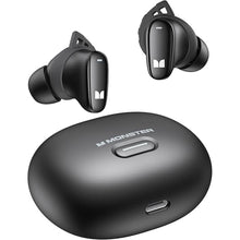 Load image into Gallery viewer, Monster N-Lite 206 Wireless Earbuds Bluetooth 5.4 in Ear Headphones, Bluetooth Ear Buds Built-in Microphone, Touch Control, Comfortable Fit, USB-C Fast Charging, IPX6 Waterproof, 25H Playtime, Black
