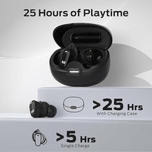 Load image into Gallery viewer, Monster N-Lite 206 Wireless Earbuds Bluetooth 5.4 in Ear Headphones, Bluetooth Ear Buds Built-in Microphone, Touch Control, Comfortable Fit, USB-C Fast Charging, IPX6 Waterproof, 25H Playtime, Black
