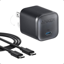 Load image into Gallery viewer, Anker Nano 45W Type C Charger Fast Charging, Compact and Foldable Plug USB C Charger Block for Samsung Galaxy S25 Ultra/S24 Series, iPhone 16 Series, MacBook, Pixel 9, iPad (6 ft Cable Included)
