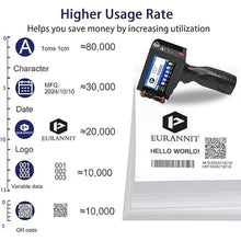 Load image into Gallery viewer, E16-1 Handheld Inkjet Printer, 1&quot; Portable Smart Printer with ER521 Original Fast-Drying Ink, 360° Date Coder Printing Machine for Text/Barcode/Number/Image/Date Printer for Any Surface
