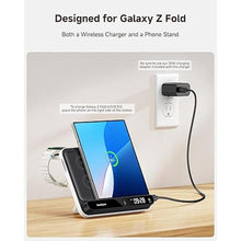 Load image into Gallery viewer, Wireless Charger for Samsung Z Fold/S25 Ultra, 30W Fast Charging Station for Samsung Z Fold 6/5/4/3/2, Foldable Charger Stand for Galaxy Watch 7/Ultra/6/5/4/3, SwanScout 710FS
