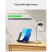 Load image into Gallery viewer, Wireless Charger for Samsung Z Fold/S25 Ultra, 30W Fast Charging Station for Samsung Z Fold 6/5/4/3/2, Foldable Charger Stand for Galaxy Watch 7/Ultra/6/5/4/3, SwanScout 710FS
