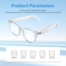 Load image into Gallery viewer, Bluetooth Audio Smart Glasses, Blue Light Glasses for Women Men, Remote Shooting, Open Ear Sound Mic &amp;Speakers, Magnetic Charging, Color-Changing &amp; Polarized Lenses, Voice Assistant (GS07-Brown)
