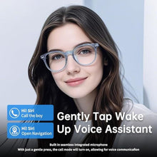 Load image into Gallery viewer, Bluetooth Audio Smart Glasses, Blue Light Glasses for Women Men, Remote Shooting, Open Ear Sound Mic &amp;Speakers, Magnetic Charging, Color-Changing &amp; Polarized Lenses, Voice Assistant (GS07-Brown)
