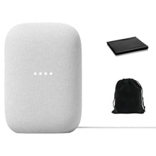 Load image into Gallery viewer, Google Audio Bluetooth Speaker - Wireless Music Streaming, Powerful Sound, Assistant Built-in, Wi-Fi and Bluetooth Connectivity, Smart Home Control, Stereo Pairing, Includes Pouch and Cloth
