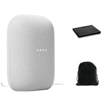 Load image into Gallery viewer, Google Audio Bluetooth Speaker - Wireless Music Streaming, Powerful Sound, Assistant Built-in, Wi-Fi and Bluetooth Connectivity, Smart Home Control, Stereo Pairing, Includes Pouch and Cloth
